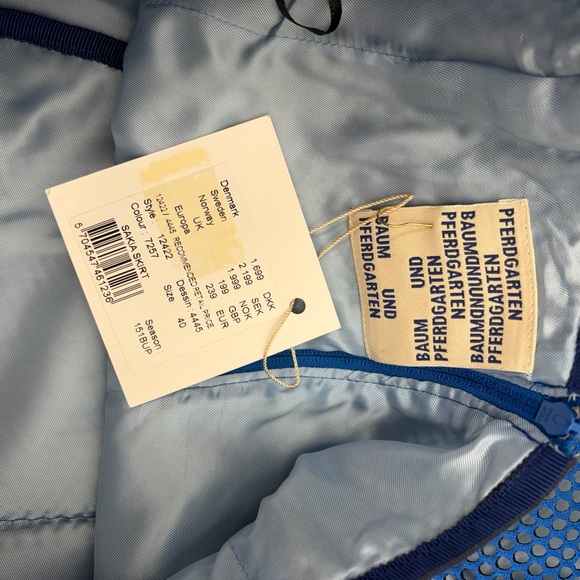 NWT Baum Und Pferdgarten Sakia Blue‎ Mesh Mini Skirt - Picture 6 of 8